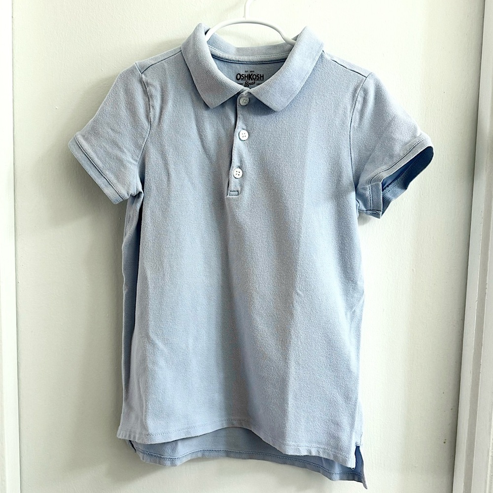 OshKosh Light Blue Uniform Polo Girls size 12